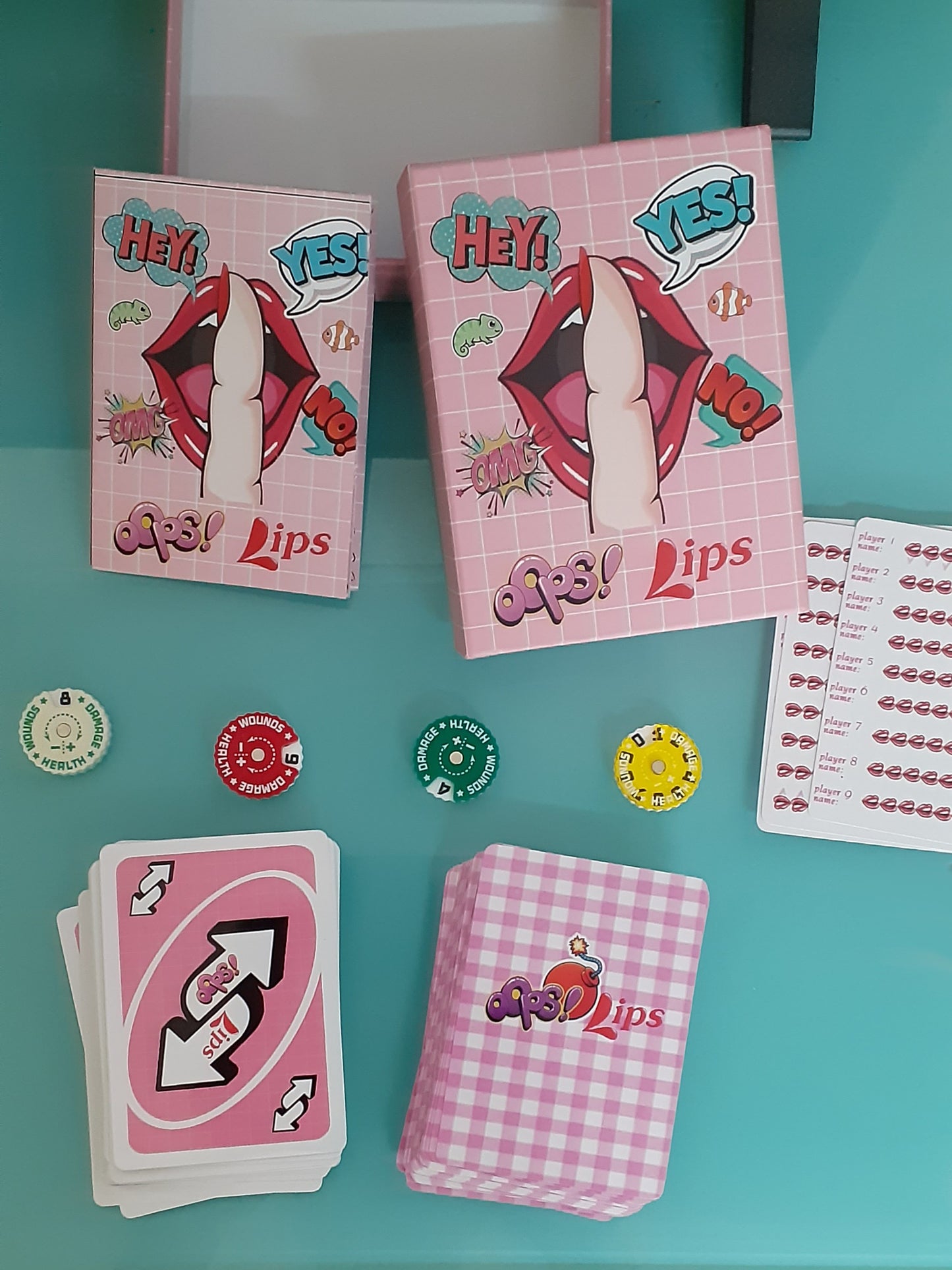 OPS! LIPS!  Creative Board Game  Family Game  Party Game   Friends Get Together  Interactive Game   Fun Game  Great Gift Idea